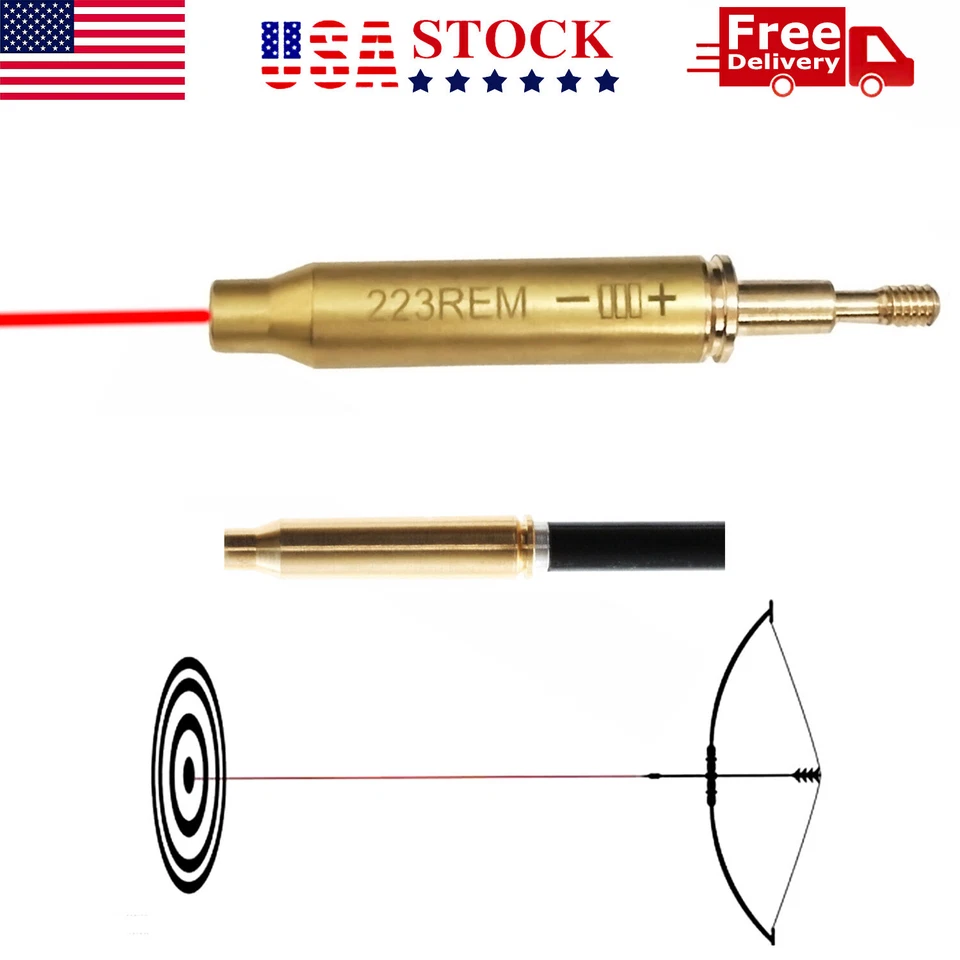 Archery Crossbow Bow Arrow Red Laser Sighting Tool Boresighter Bore Sight - Image 3 of 4