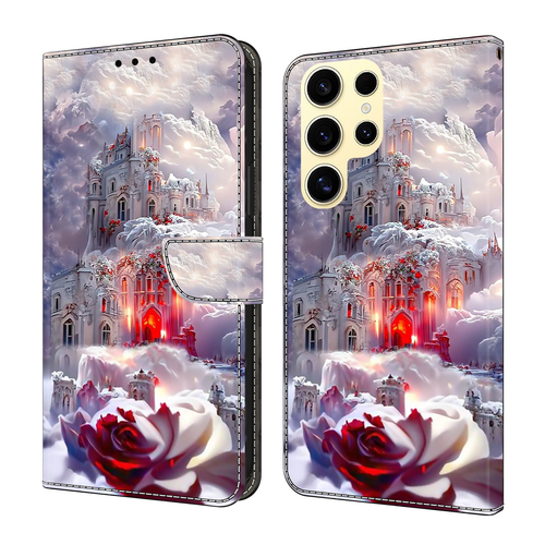 Leopard Flower Butterfly Moon Wallet Phone CaseFor Samsung S25 S24 S23 S22 Ultra - 第 19/31 張圖片