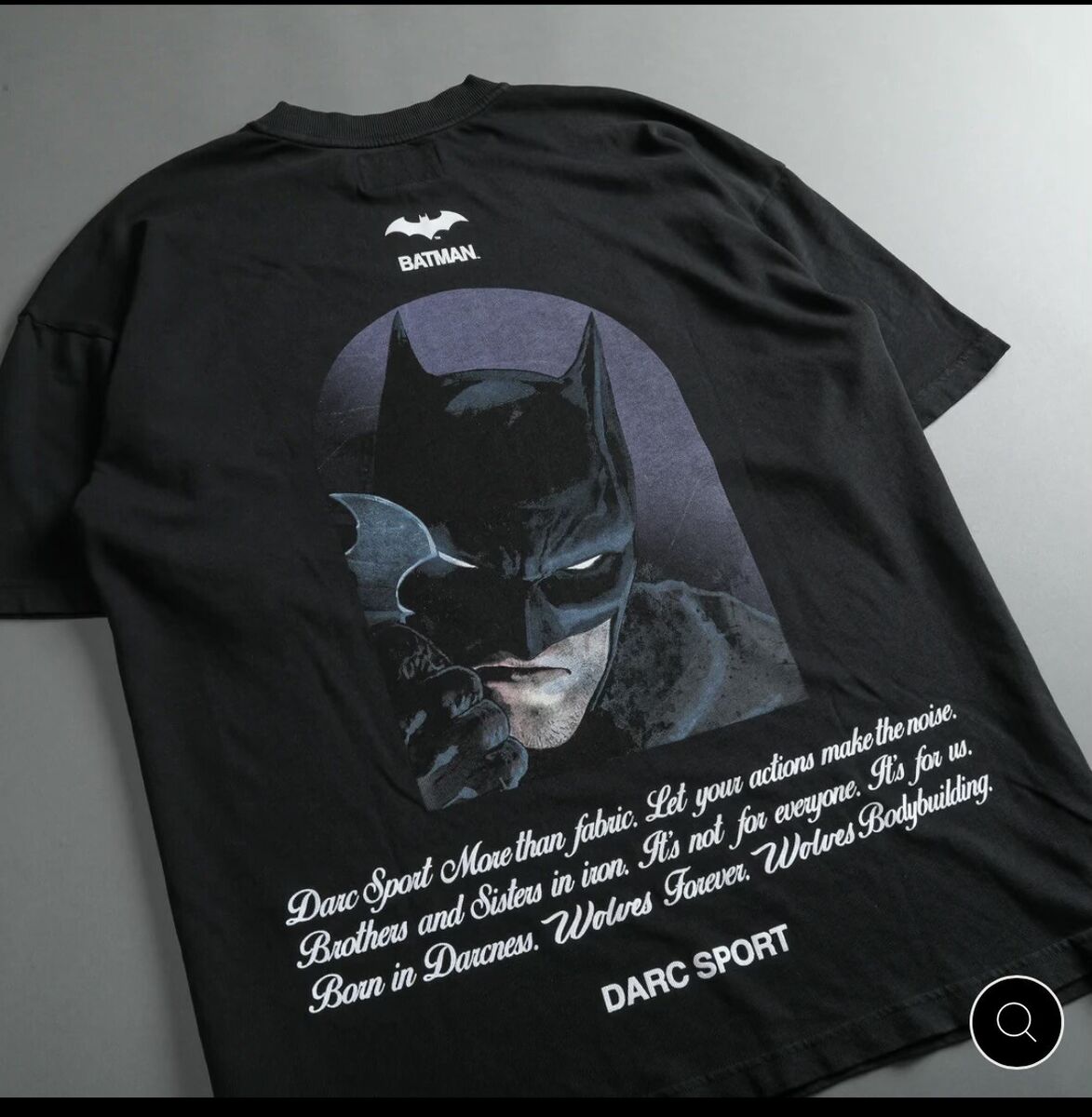 50%OFF BATMAN X SPORT DARC X DARCNESS IN BORN SHADOWS” “DARC BANE Lサイズ