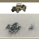 WILLYS MB DATA PLATE ATTACHING HARDWARE PAN HEAD SLOTTED SCREWS JEEP FRAME PLATE