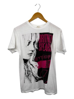 Britney Spears T Shirt Femme Fatale Tour 2011 Tour Rap Tee Style Shirt Sz M  RARE