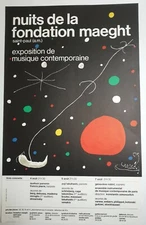 Maeght Miro Foundation Night Original Poster