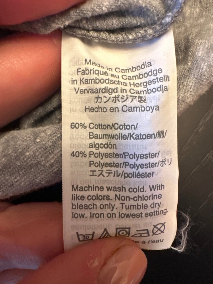 Camisa Polo Crewcuts Gris Manga Larga Talla 14 Mezcla Algodón/Poliéster Niños Foto 3 de 4