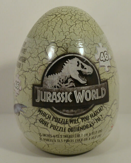 46 Piece Mystery Puzzle Jurassic Park World Dinosaur Dino Egg Spin Master for sale online