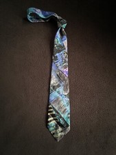 Florenzi Collection Vintage Early 90  s Necktie Tie DJ  s MGRE Merry Go Round Rare