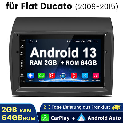 Für Fiat Ducato 2009-2015 7''Android 13 Autoradio GPS Navi Carplay WIFI BT 2+64GB