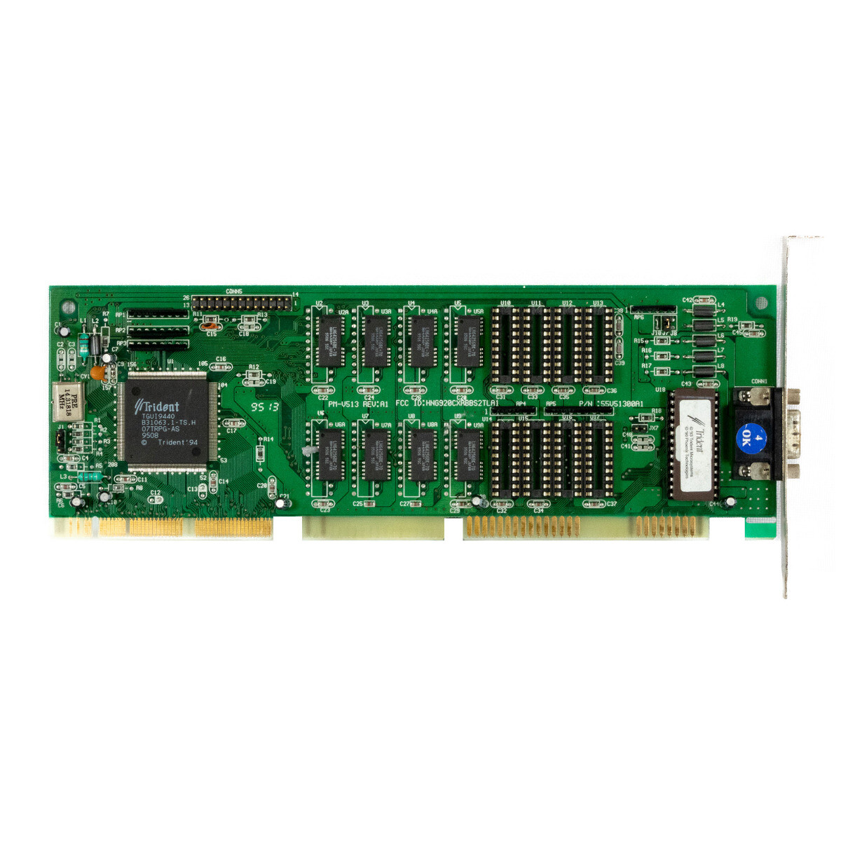 Placa de vídeo antiga PCI trident 9680-I 100% | Brasil