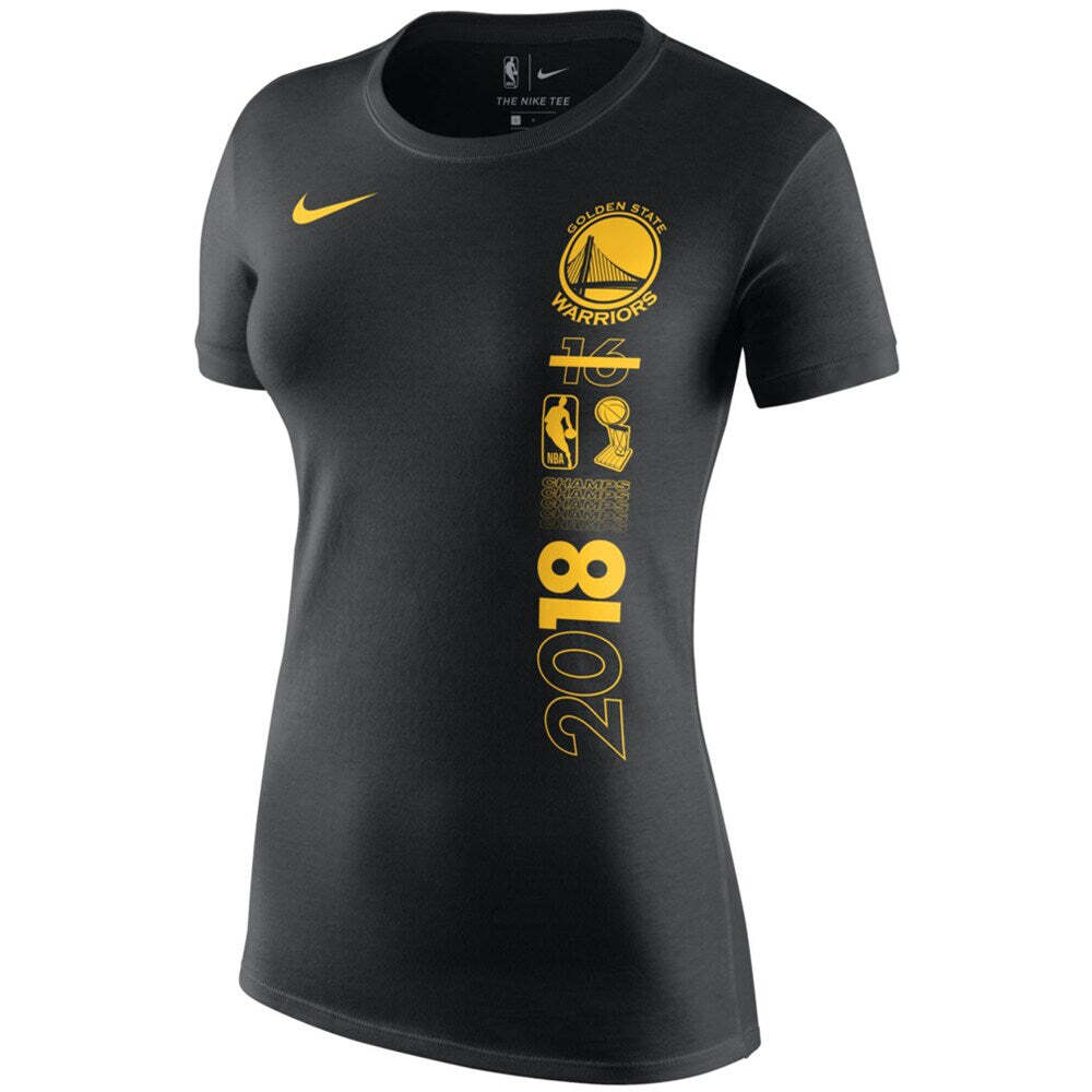 [CHAMP18SHORTSLEEVE] Женская футболка Nike NBA GSW 2018 Finals Champions Celebration Year