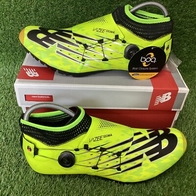 Brandneu mit Karton Herren New Balance Vazee Sigma Laufspikes Neon Schwarz Größe 12,5 Neu! (165