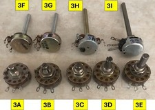 G3: Assorted New and Used Logarithmic / Audio Potentiometers