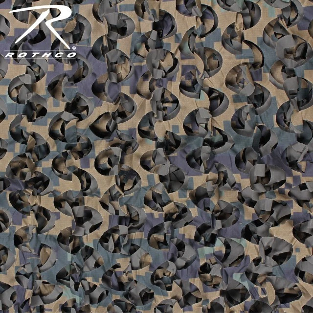 Rothco Large Ultra-Lite Digital Woodland Net - Image 3 of 4