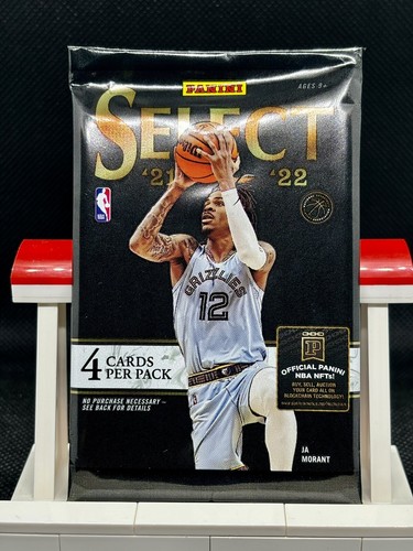 2021-22 Panini Select Basketball NBA Trading Cards Factory Sealed Pack - 4 Cards