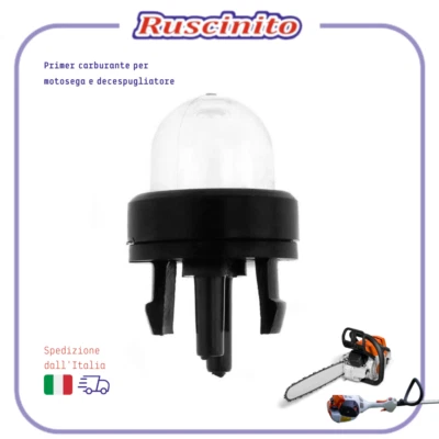 POMPETTA PRIMER BENZINA CARBURATORE PER MOTOSEGA DECESPUGLIATORE TAGLIASIEPE