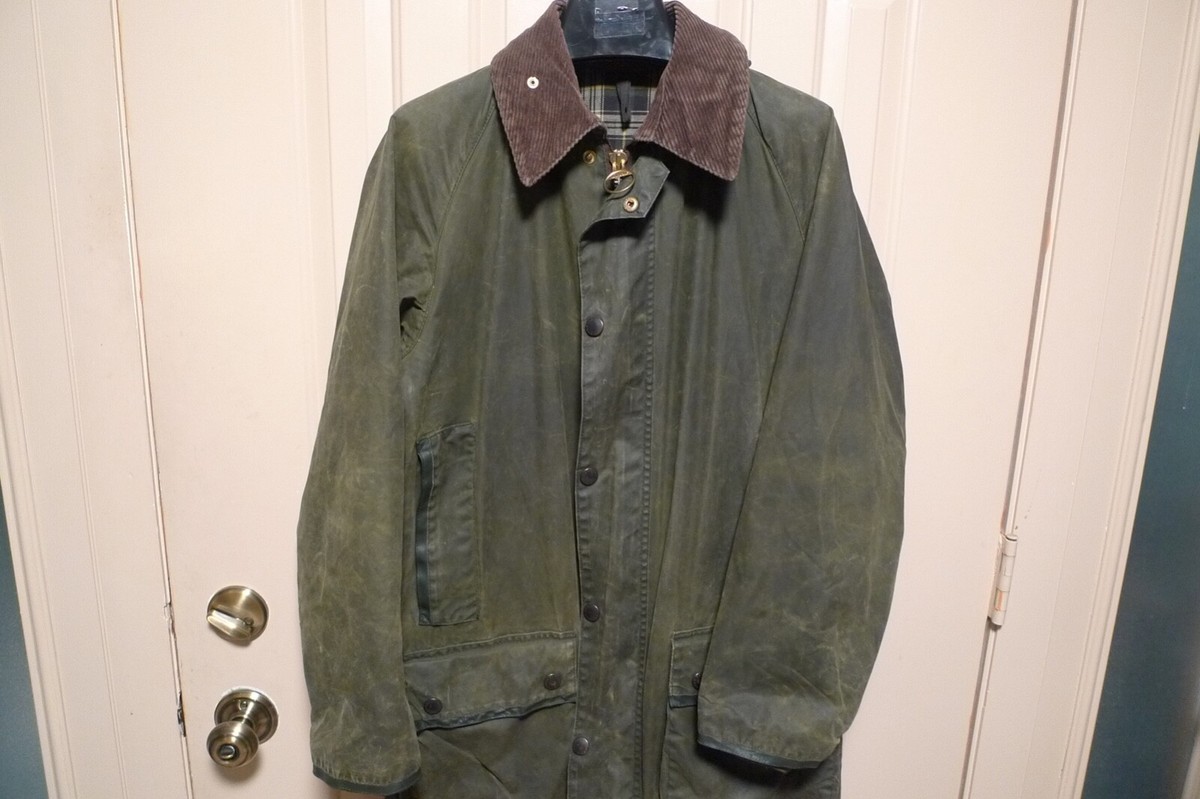 BARBOUR -A135 MARK PHILLIPS WAX COTTON JACKET & HOOD MADE BARBOUR -A135 MARK PHILLIPS WAX COTTON JACKET & HOOD MADE