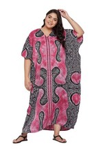 Women Caftan Maxi Dress Kimono Sleeves Long Kaftan Boho Summer Beach Sundress