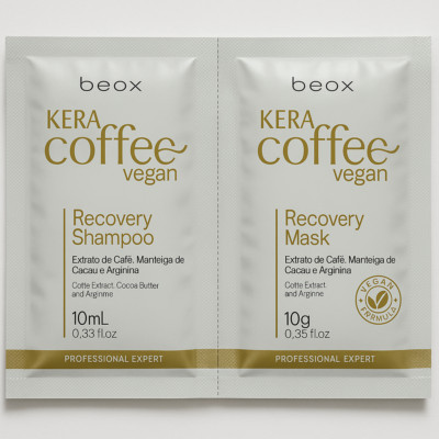 Beox KeraCoffee VEGAN Moisturising Recovery Shampoo & Mask Sachet 2x10ml