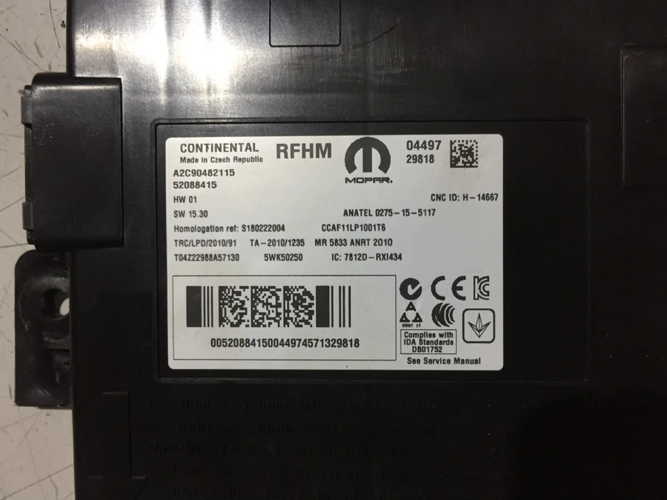 52088415 CENTRALINA ANTENNA  JEEP RENEGADE - CENTRALINA CHIAVI SMART KEY - Immagine 4 di 4