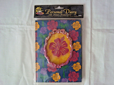  Floral Diary Journal with Picture Frame Cover New 