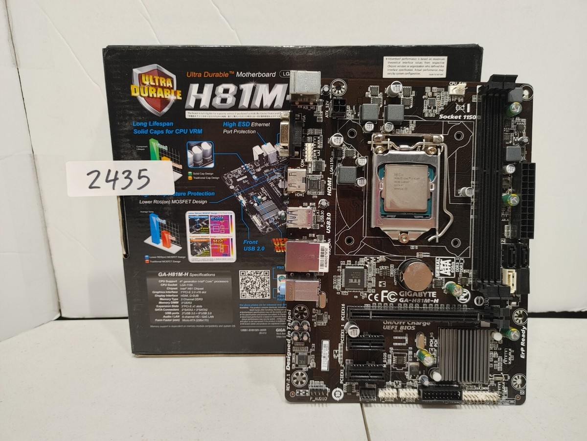 GIGABYTE Ga-h81m-h LGA 1150 Intel H81 HDMI Usb3 Micro ATX