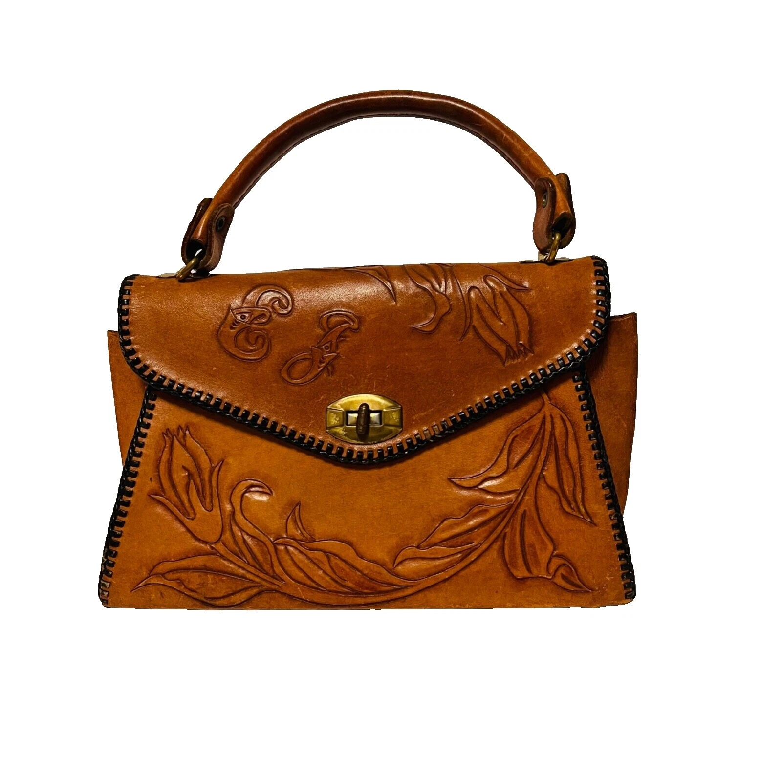 Leather Clutch Vintage Bags, Handbags & Cases
