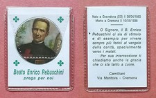 Santino Holy Card plastificato: Beato Enrico Rebuschini