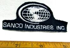 Vintage Sanco Industries Inc Jacket Patch Fort Wayne Indiana Pond Lake Supplies