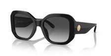 Tory Burch Sunglasses Women's Square TY7183U 17098G Black 52mm Grey Lens NEW 