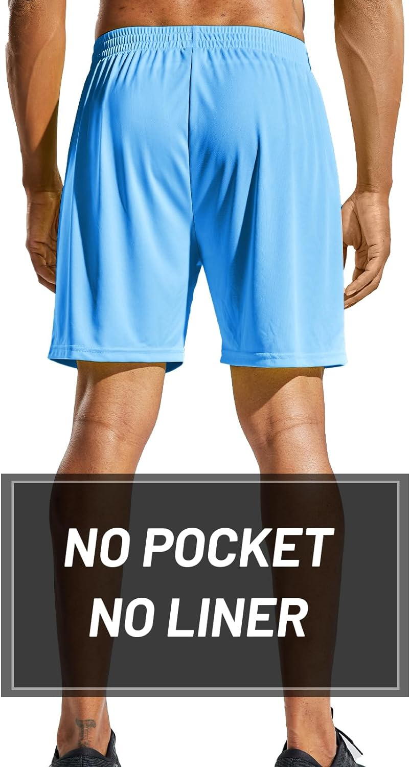 Men'S QuickDry Athletic/Soccer/Basketball Shorts without Pockets No