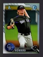 2016 BOWMAN CHROME REFRACTOR BCP158 SAM HOWARD RC 49/499 COLORADO ROCKIES