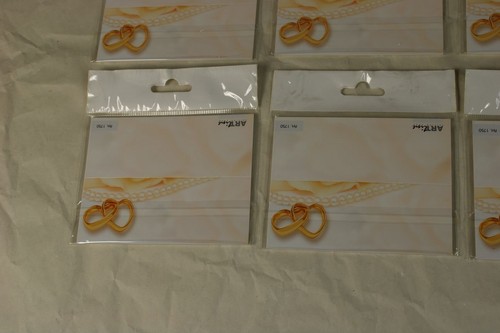 12x 10er Set Place Card with Motif Wedding - Brand Quality By Artline (5)/ S40 - Picture 6 of 12