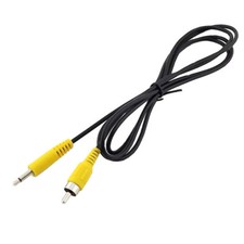 1.5M 3.5mm 1/8" Mono Male Plug To Single RCA Male Audio Video Cable Adapter Cord