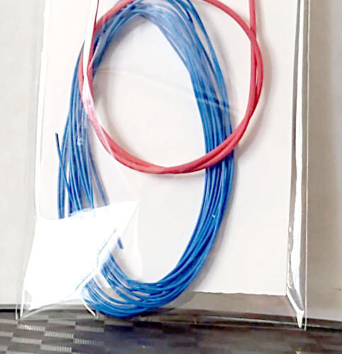6 Feet Light Blue Spark Plug Wire 1/24 1/25 Scale Models With Red Boot Material - Picture 2 of 2