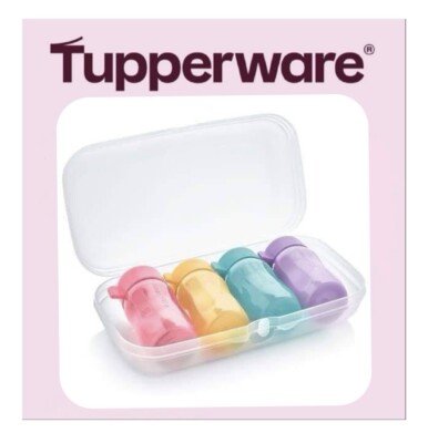 * TUPPERWARE Vitaminshot Set Maxi Twin und 4x 90ml Mini Flasche - Neu