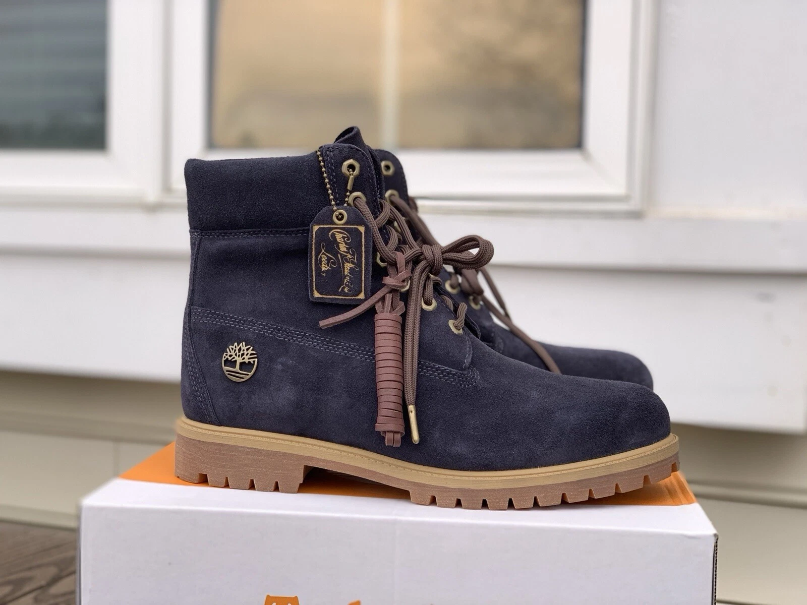 Timberland x C.F. Stead Indigo Suede 11,5 Supreme Kith BBC limitée rare