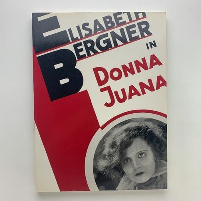 Elisabeth Bergner In Donna Juana Prosperity Period Poster Exhibition 1985 Takash