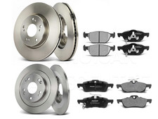  FRONT REAR BRAKE DISCS AND PADS SET FOR HONDA CIVIC MK9 1.6 1.8 2.2 2012-2017