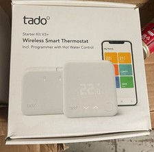Tado V3+ Wireless Heating & Hot Water Smart Thermostat Starter Kit White BNIB