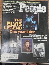Aug. 1978 People Mag. THE ELVIS LEGEND ONE YEAR LATER  Pope Sgt.   Pepper +
