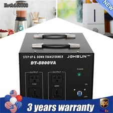 5000 Watt Step Up Down Voltage Transformer Power Converter 110V to/ from 220V