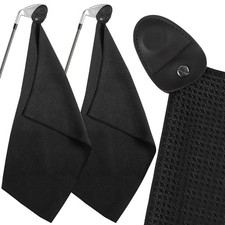 2pcs Magnetic Golf Microfiber Towel, Stick It To Golf Cart Or Clubs 16" X 24" US