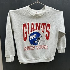 Vintage NFL New York Giants Grey Crewneck Sweatshirt Sz M Fruit of the Loom