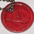 Vintage Ford Rotunda Advertising Keychain Red — photo 2