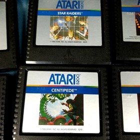 Lot of 9 Atari 5200 UNTESTED Game Cartridges Pacman Space Invaders +