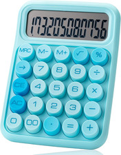 12 Digit Desktop Calculator Mechanical Switch Keys Large LCD Display Memory