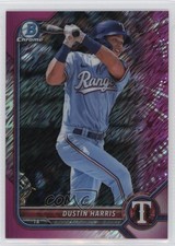 2022 Bowman Chrome Prospects Fuchsia Shimmer Refractor 39/199 Dustin Harris 10t4