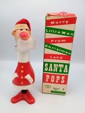 Vintage Tigrett Santa Pops Jack in the Box, original box 1960s