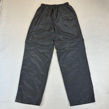 Champion Pants Youth Large Black Nylon Zip Off Convertible Athletic L 14/16
