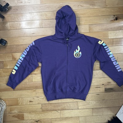 Insomniac Hoodie Men's M Purple Fireball Streetwear Skater Festival Colorful NEW