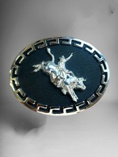 Bull Rider Western Cowboy Style Belt Buckle Hebilla Vaquera Rodeo Con Jinete