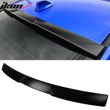 Fits 15-21 Subaru WRX STI V Style Rear Roof Window Spoiler Wing Unpainted Black